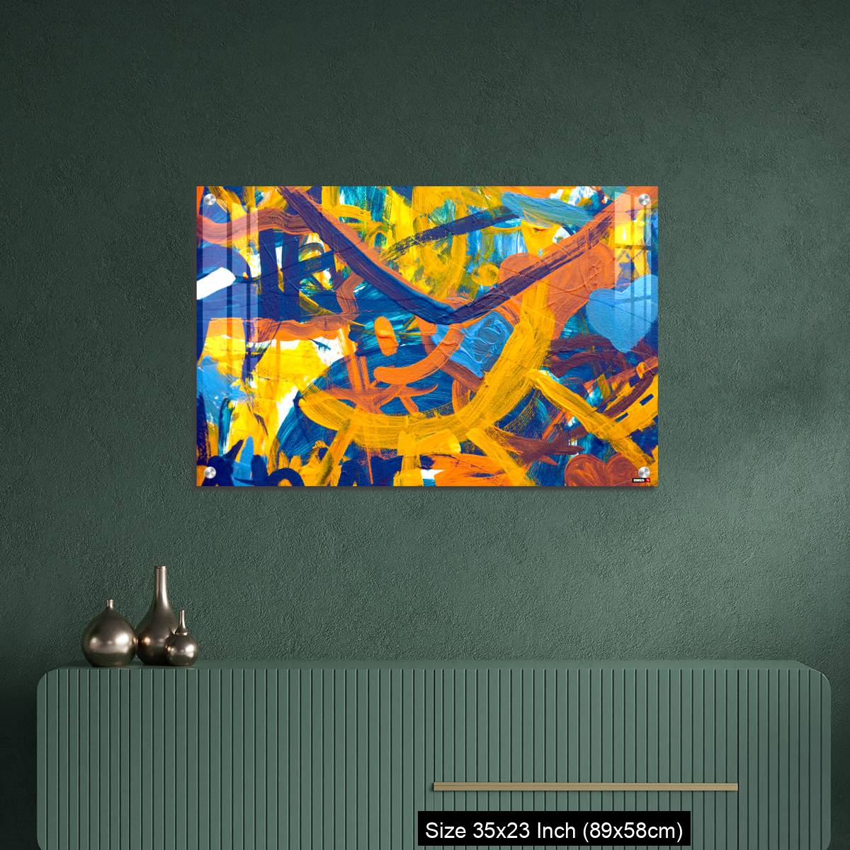 OMGs Acrylic Wall Decor – Colorful abstract oil painting made by children - Image 9