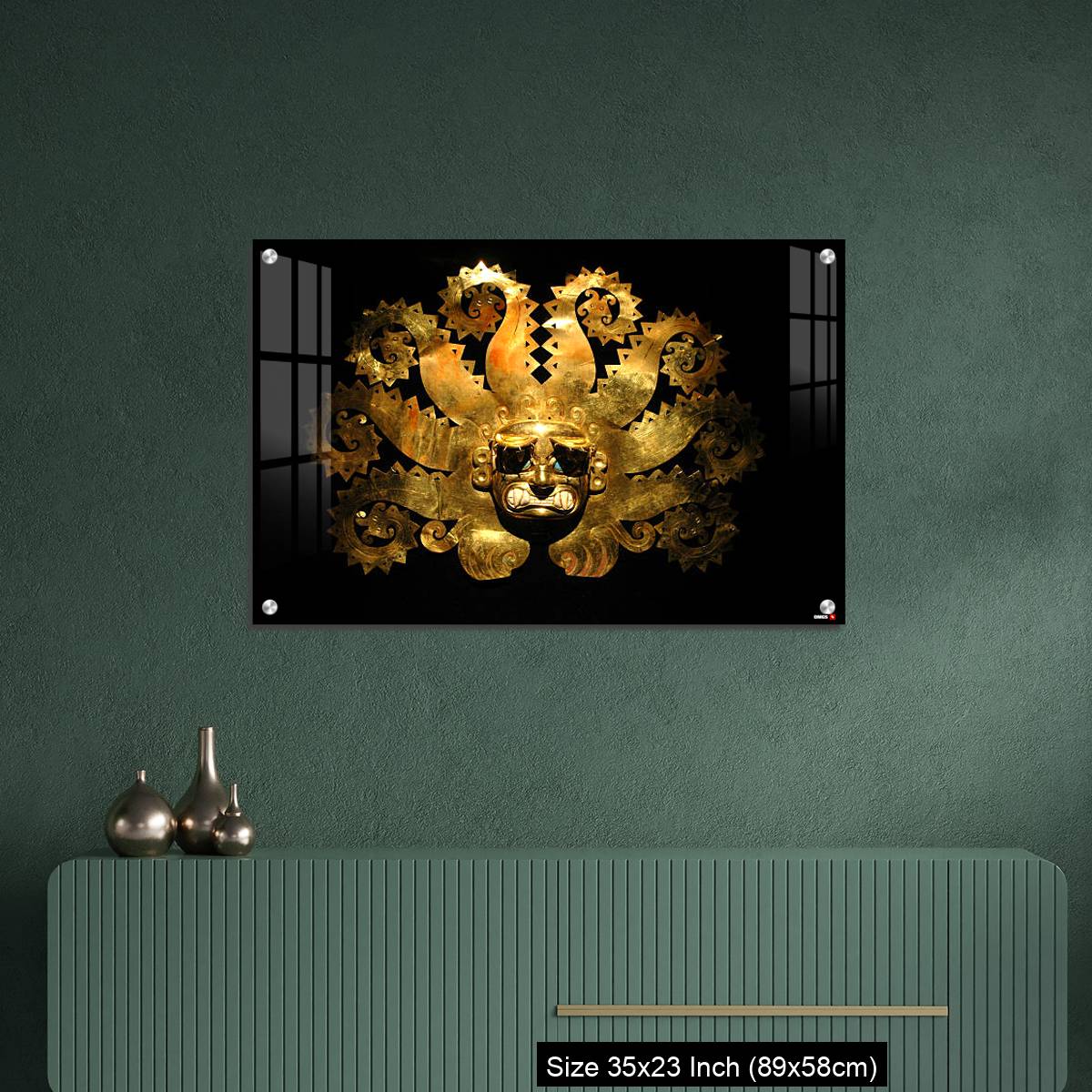 OMGs Acrylic Wall Decor – Peruvian ancient mask made out of gold - Image 9