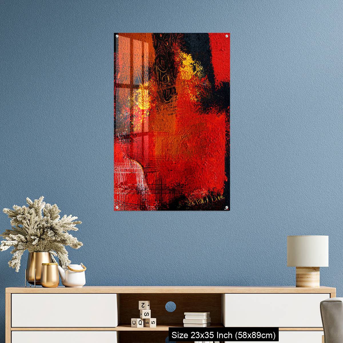 OMGs Acrylic Wall Decor – Abstract Contemporary art background Hand drawn oil painting Brushstrokes of paint - Image 10