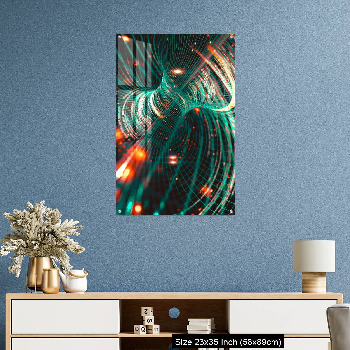 OMGs Acrylic Wall Decor – Abstract background of technology, science and cloud computer - Image 10