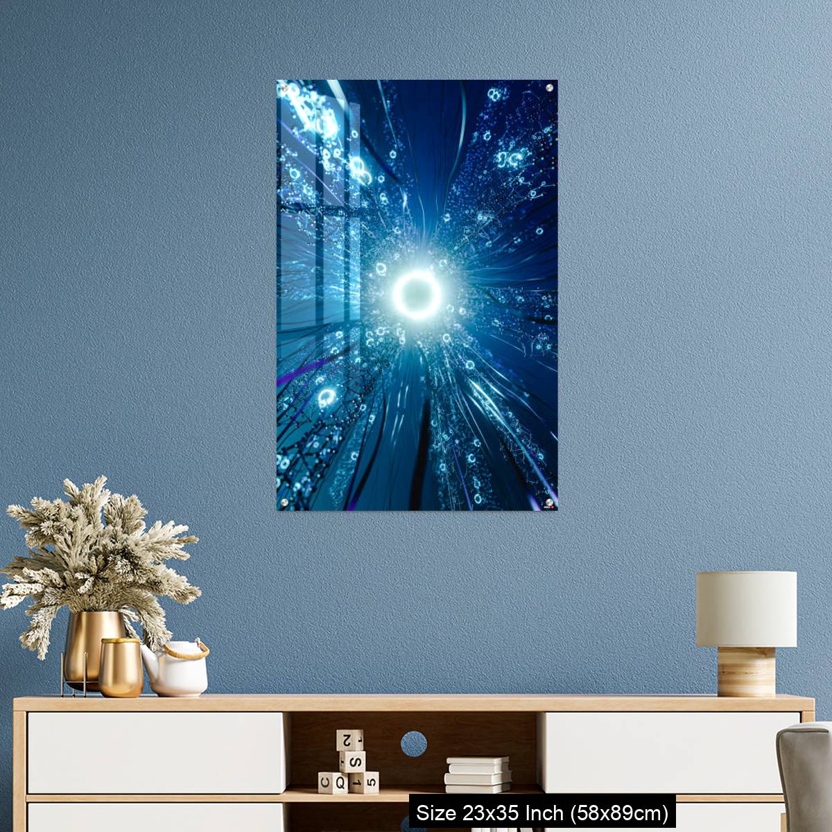 OMGs Acrylic Wall Decor – Virtual network with glowing center. - Image 10
