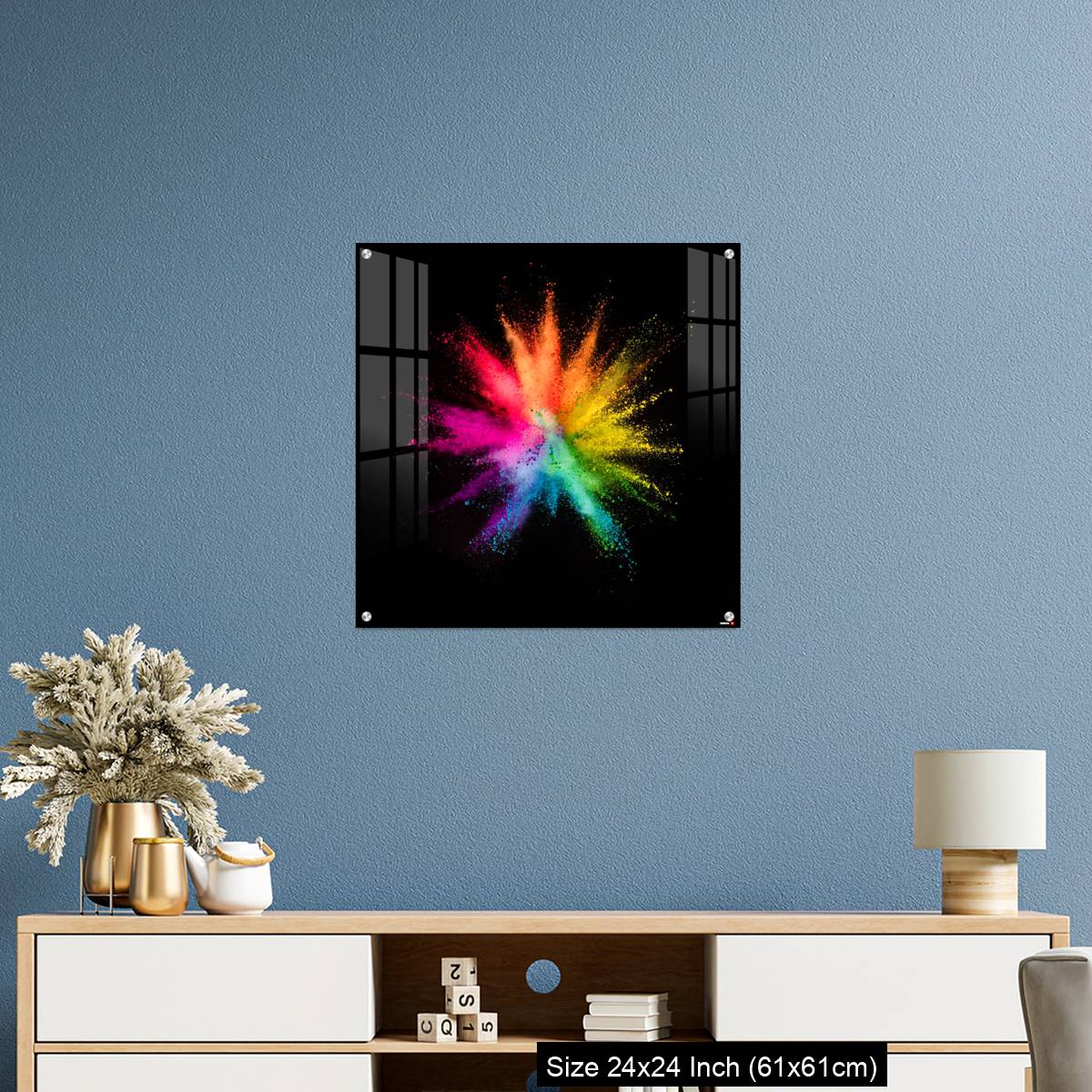 OMGs Acrylic Wall Decor – Colored powder explosion on black background - Image 10