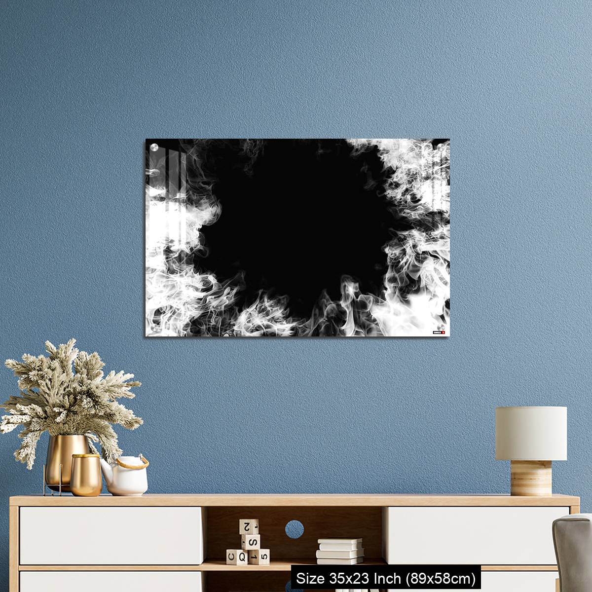 OMGs Acrylic Wall Decor – White smoke swirling in the dark - Image 10