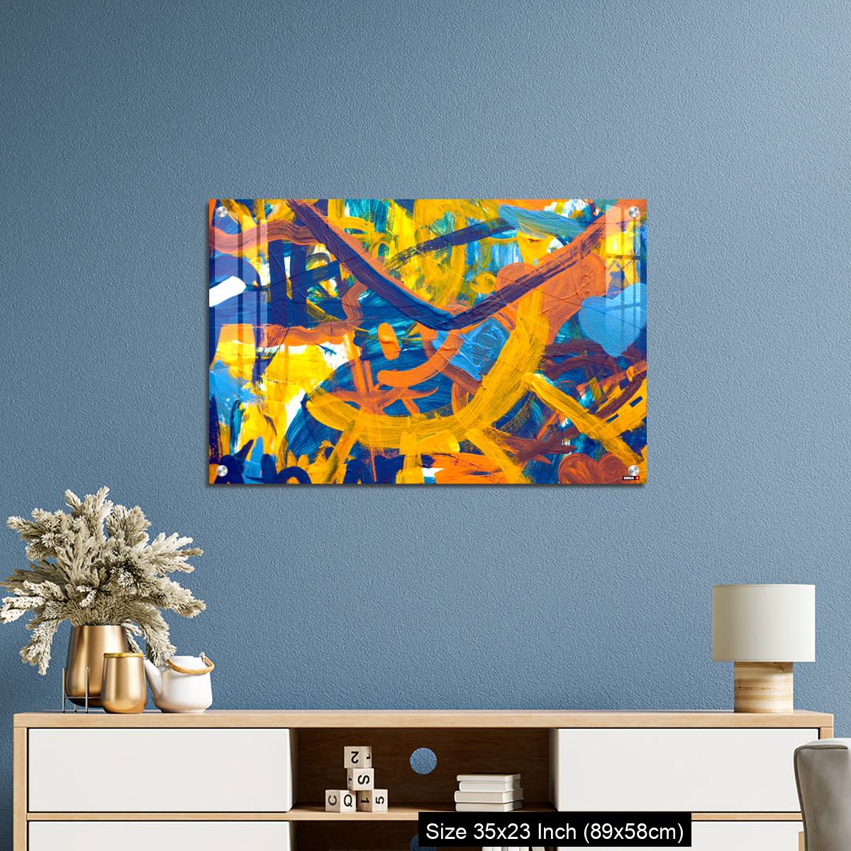 OMGs Acrylic Wall Decor – Colorful abstract oil painting made by children - Image 10