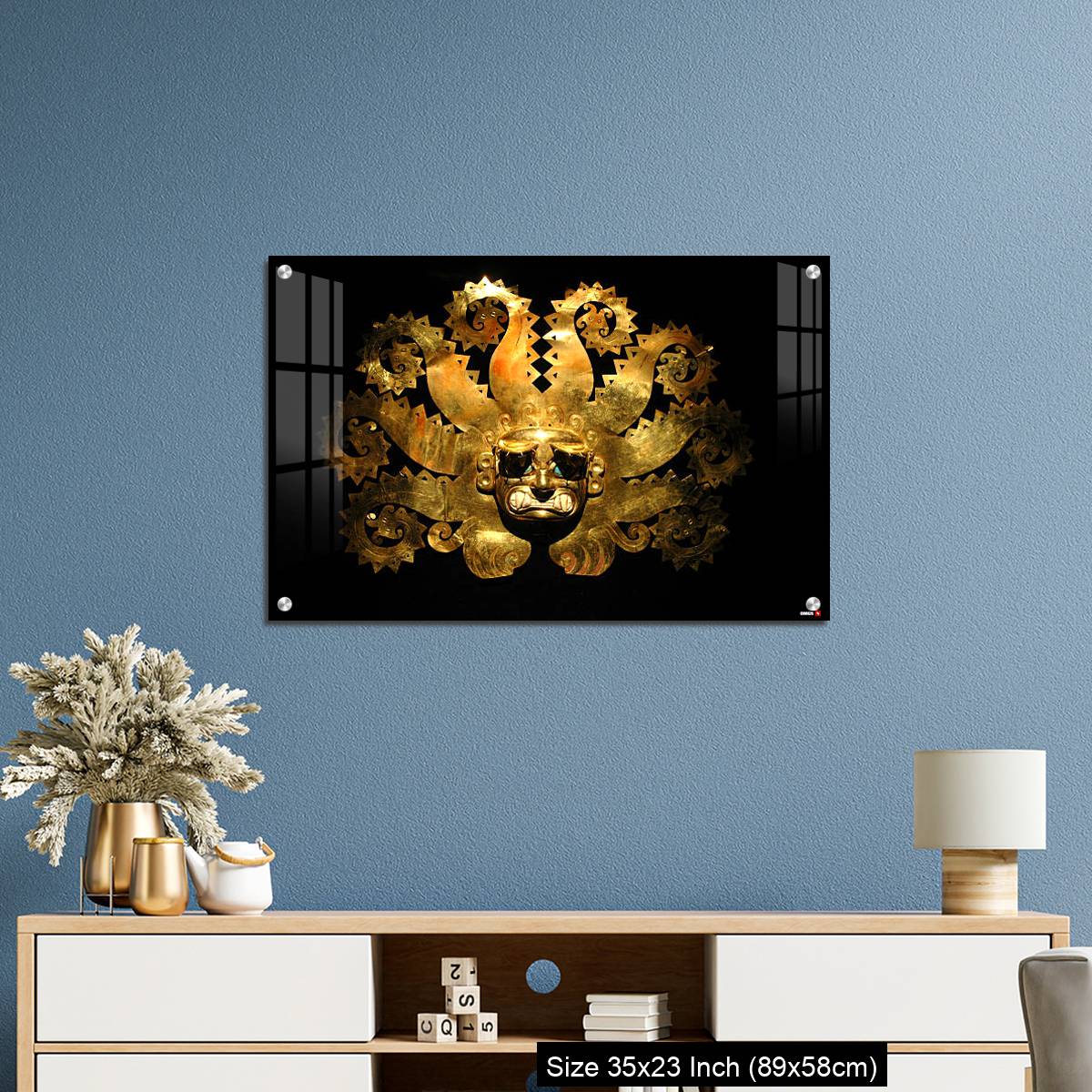 OMGs Acrylic Wall Decor – Peruvian ancient mask made out of gold - Image 10