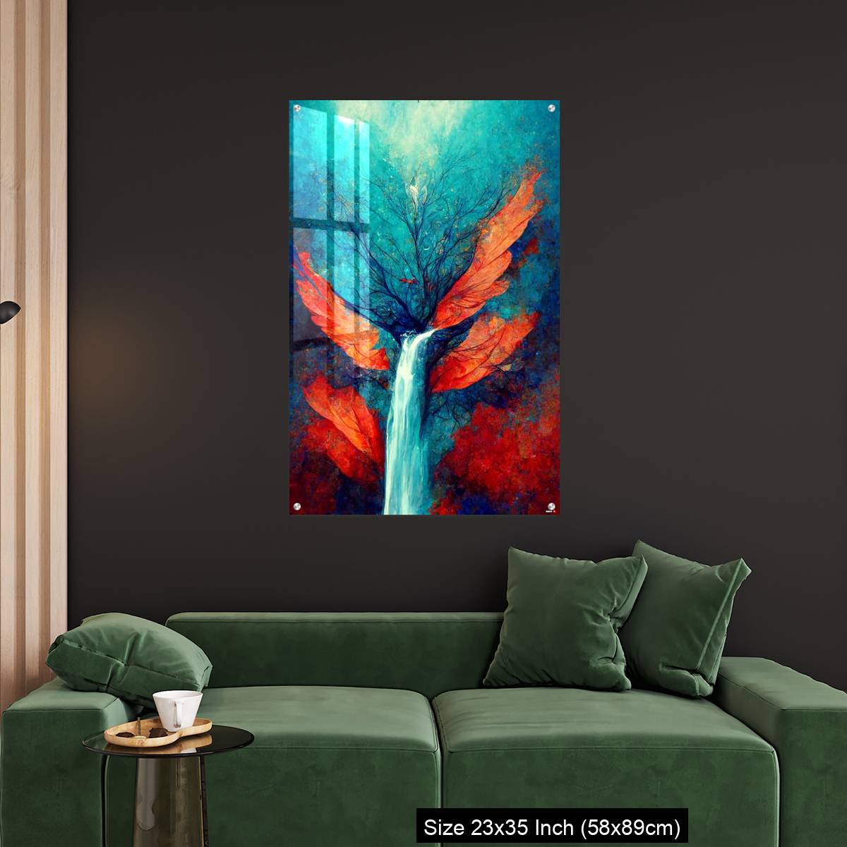 OMGs Acrylic Wall Decor – Abstract illustration of a waterfall stream from the tree - Image 11