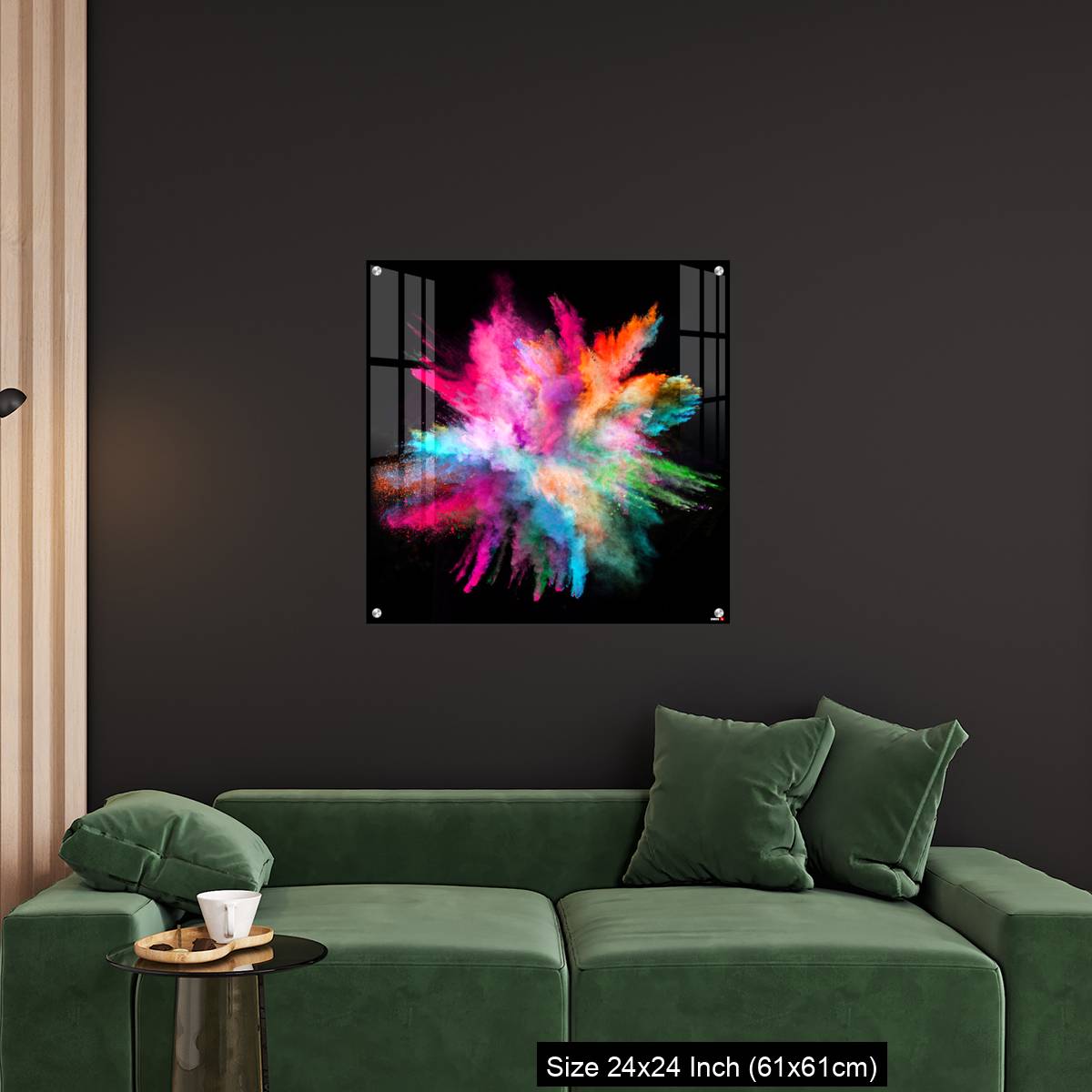 OMGs Acrylic Wall Decor – Colored powder explosion on black background - Image 11