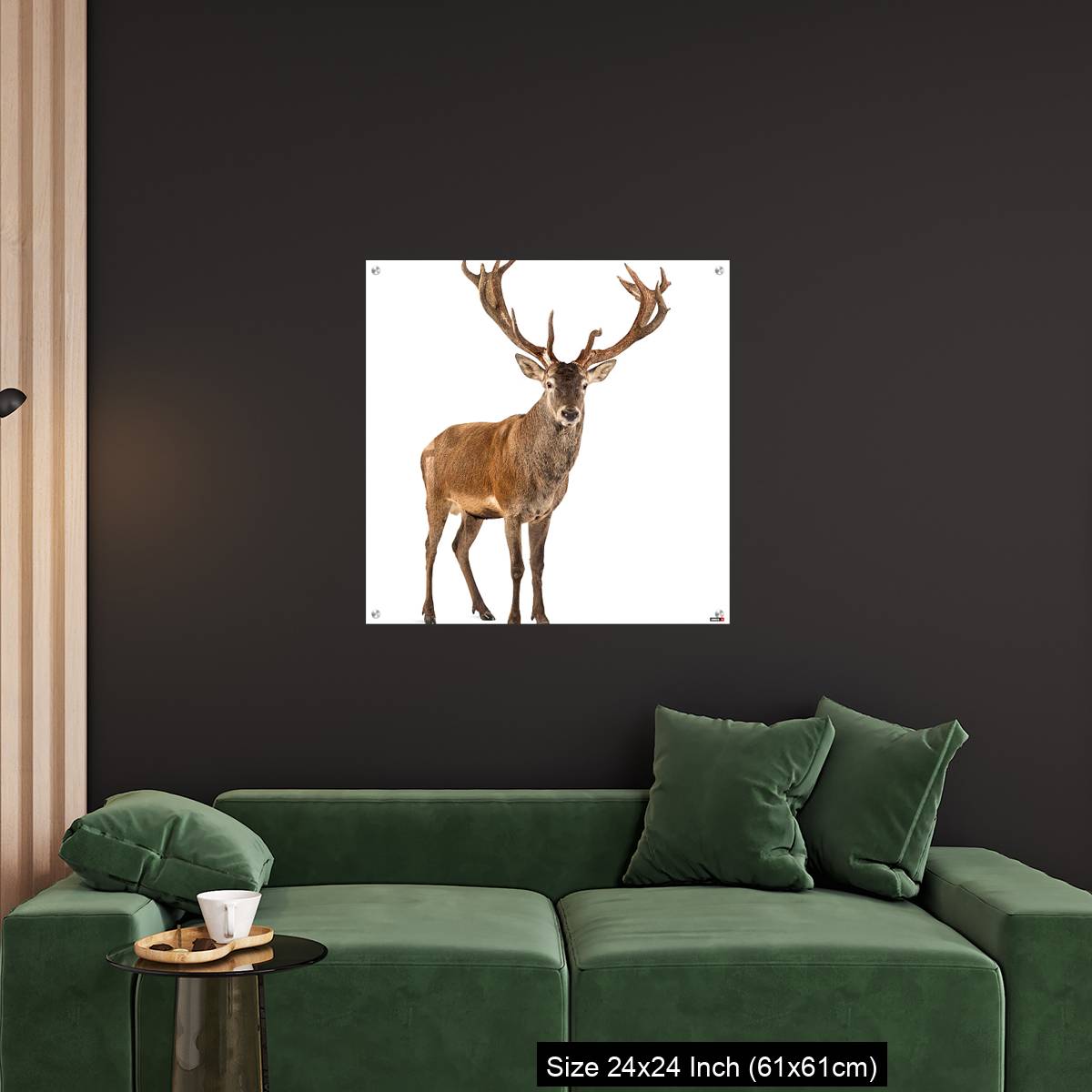 OMGs Acrylic Wall Decor – Red deer stag in front of a white background - Image 11