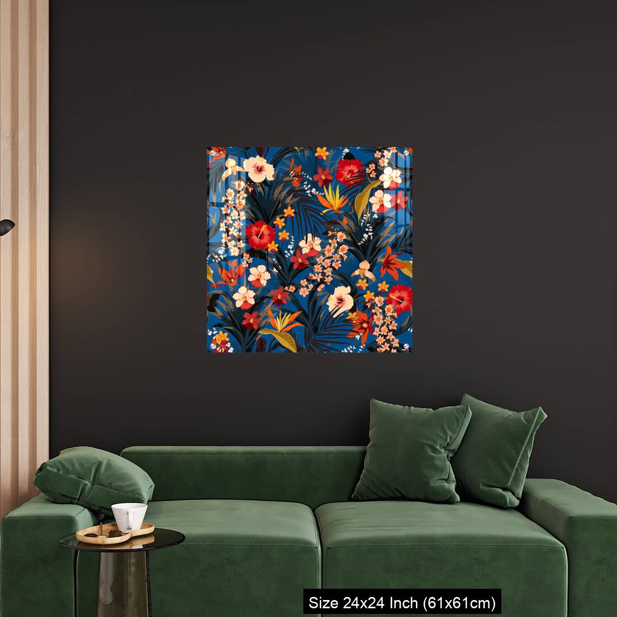 OMGs Acrylic Wall Decor – Trendy deep summer tropical background with jungle plants. - Image 11