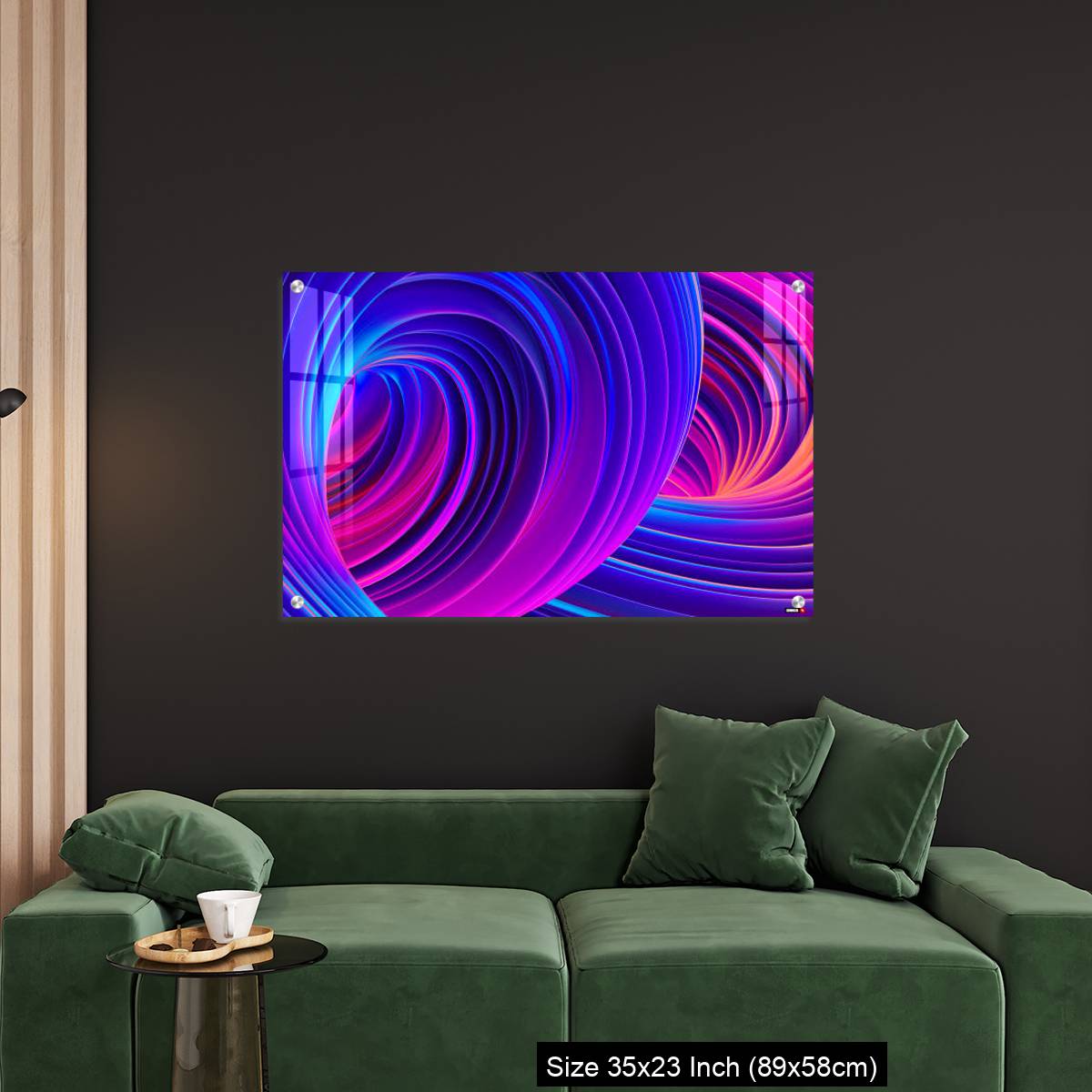 OMGs Acrylic Wall Decor – 3D Abstract fluid background with holographic liquid shapes in motion - Image 11