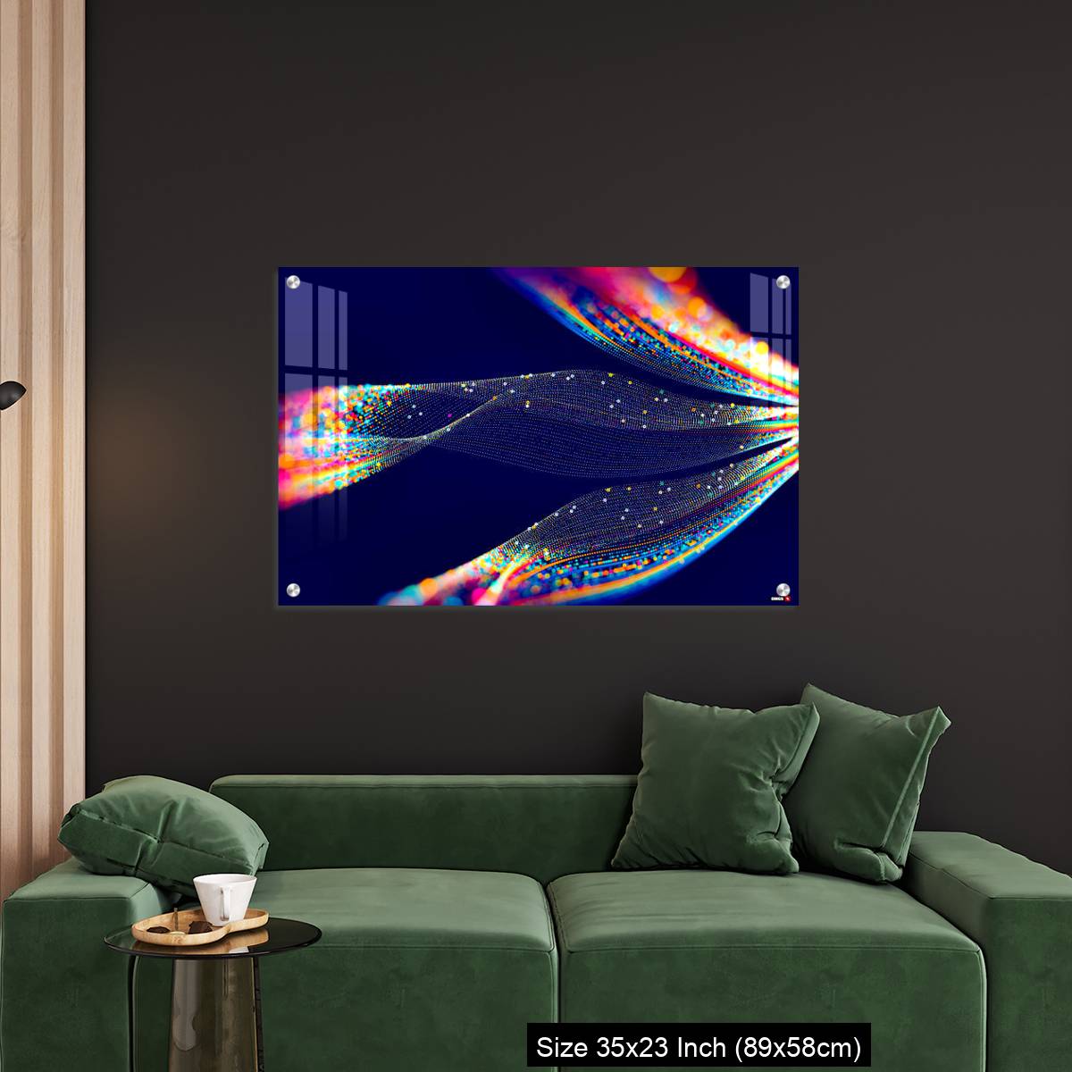 OMGs Acrylic Wall Decor – Abstract technological background in vibrant colors with blur. - Image 11