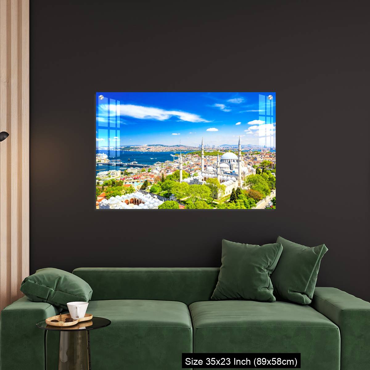 OMGs Acrylic Wall Decor – Aerial drone view of the Suleymaniye Mosque, huge Ottoman imperial mosque in Istanbul, Turkey. - Image 11