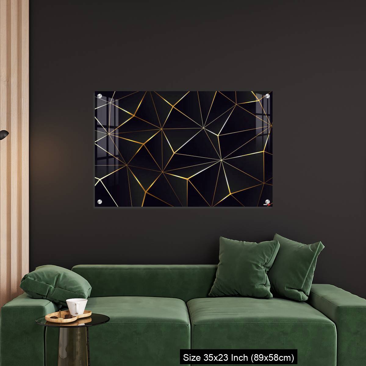 OMGs Acrylic Wall Decor – Polygonal black background. - Image 11