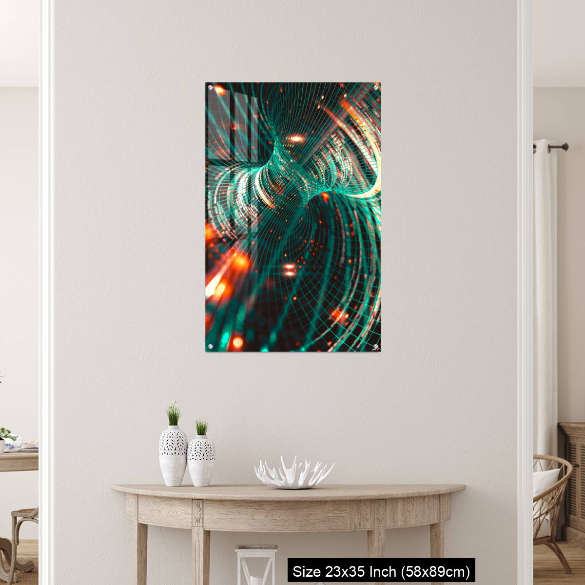 OMGs Acrylic Wall Decor – Abstract background of technology, science and cloud computer - Image 12