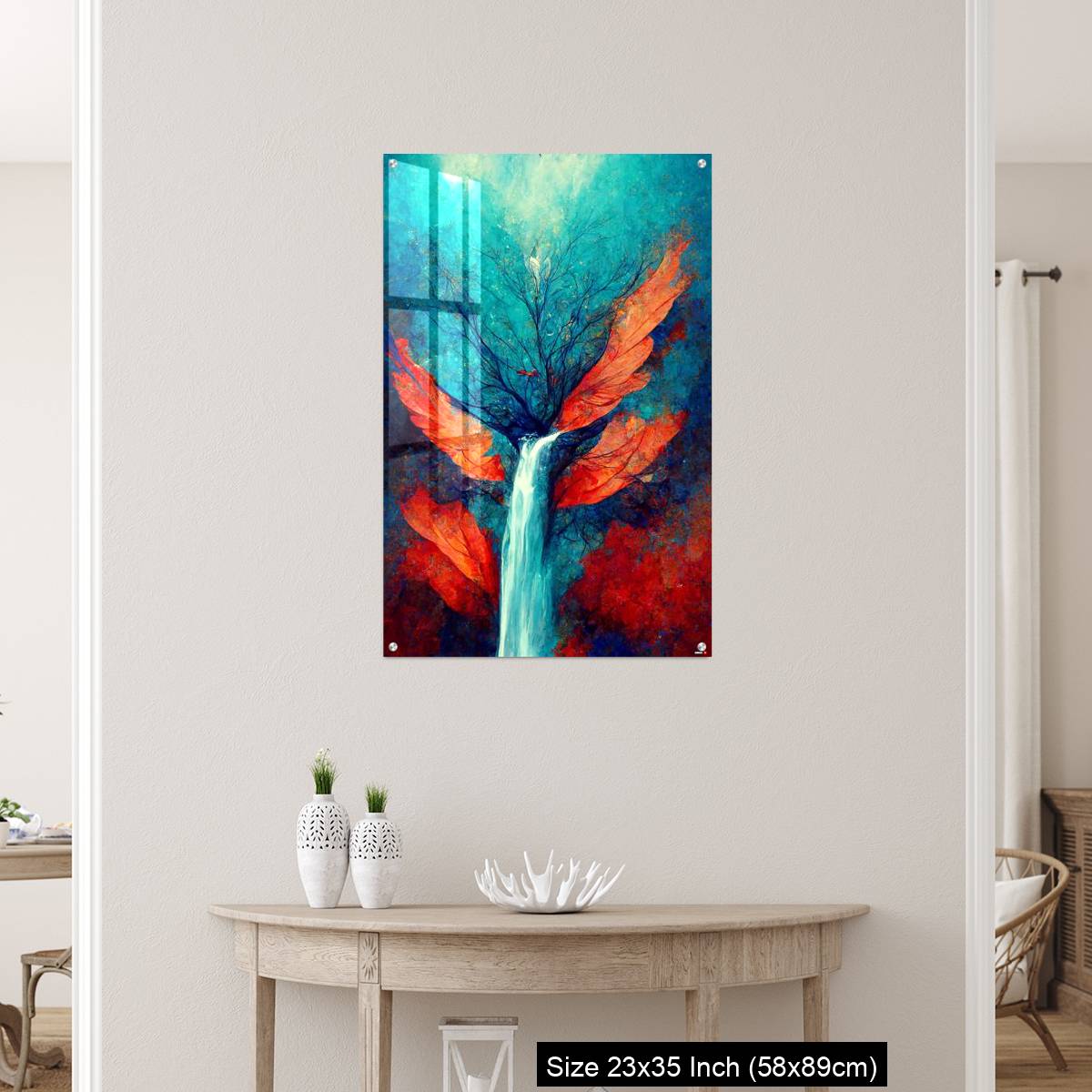 OMGs Acrylic Wall Decor – Abstract illustration of a waterfall stream from the tree - Image 12