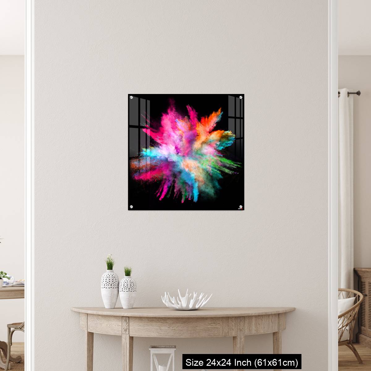 OMGs Acrylic Wall Decor – Colored powder explosion on black background - Image 12