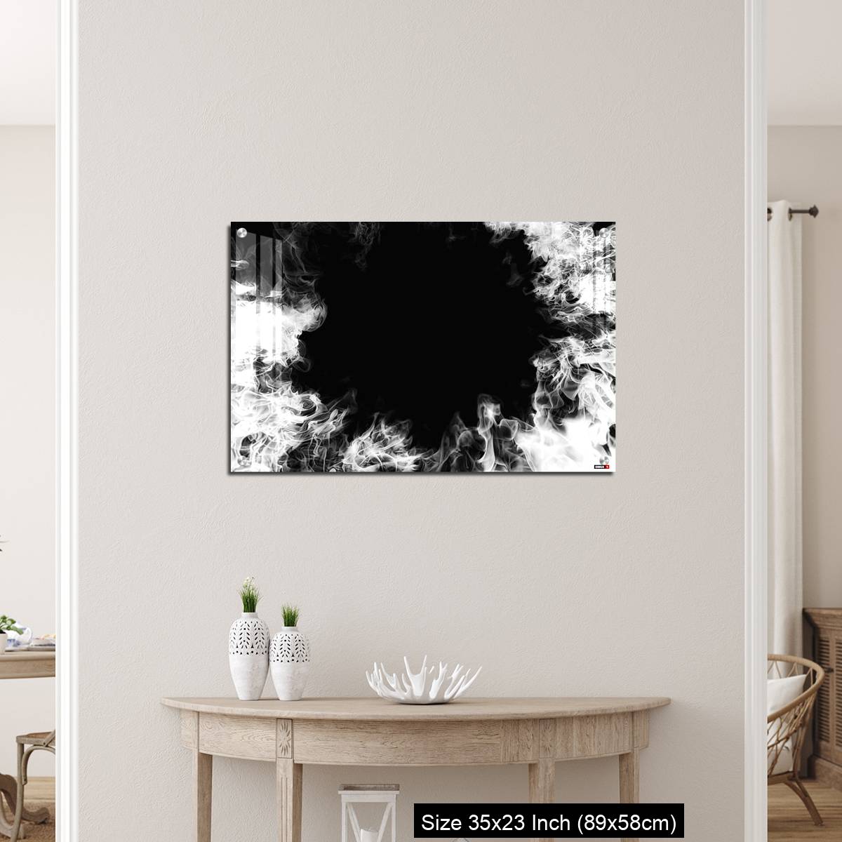 OMGs Acrylic Wall Decor – White smoke swirling in the dark - Image 12