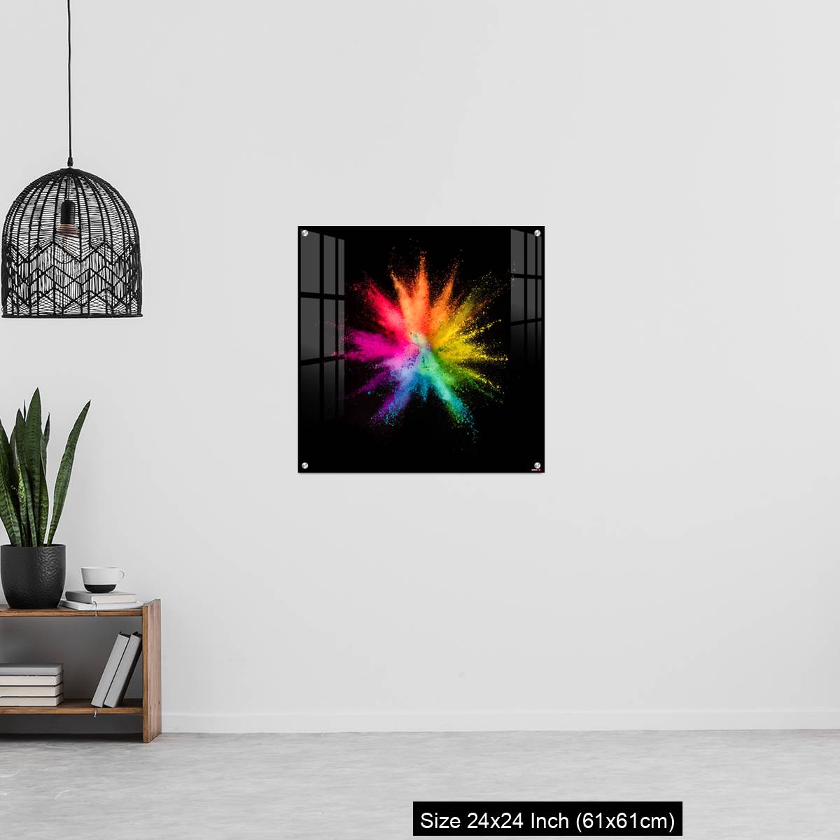 OMGs Acrylic Wall Decor – Colored powder explosion on black background - Image 13