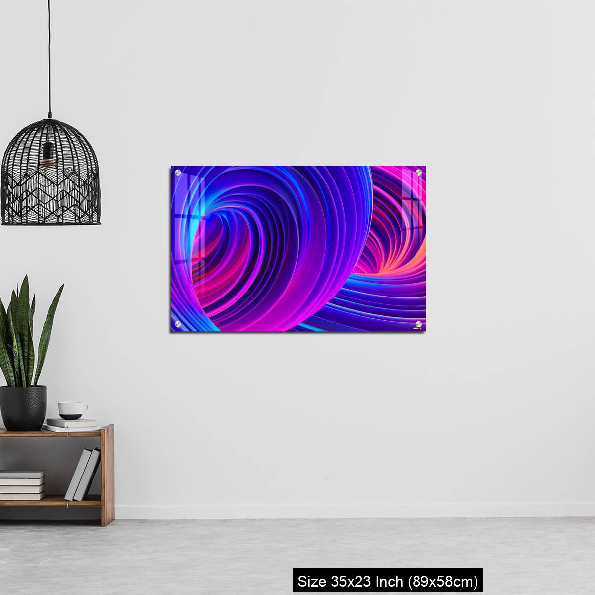 OMGs Acrylic Wall Decor – 3D Abstract fluid background with holographic liquid shapes in motion - Image 13