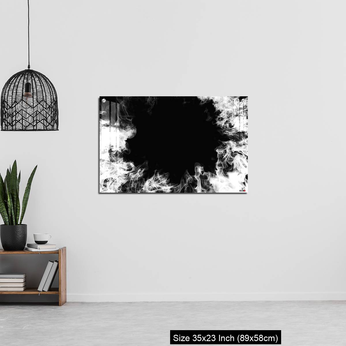 OMGs Acrylic Wall Decor – White smoke swirling in the dark - Image 13