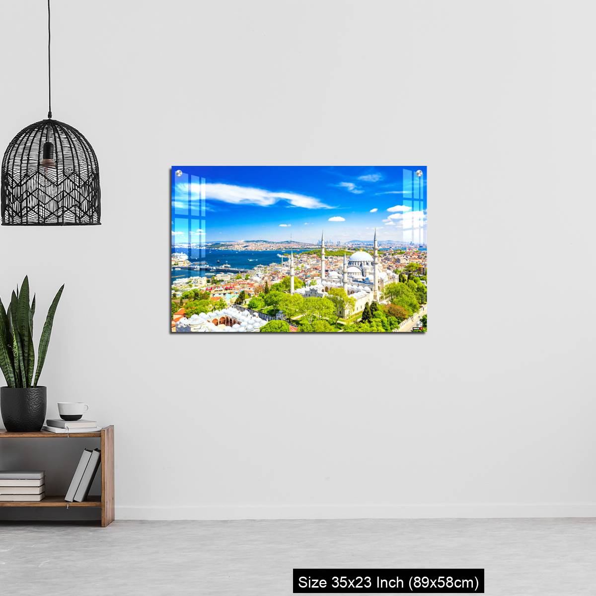 OMGs Acrylic Wall Decor – Aerial drone view of the Suleymaniye Mosque, huge Ottoman imperial mosque in Istanbul, Turkey. - Image 13