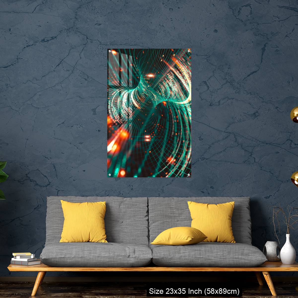 OMGs Acrylic Wall Decor – Abstract background of technology, science and cloud computer - Image 14