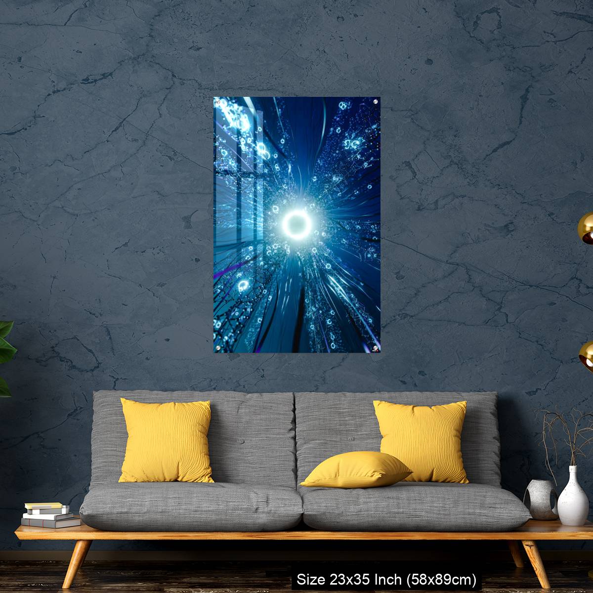 OMGs Acrylic Wall Decor – Virtual network with glowing center. - Image 14