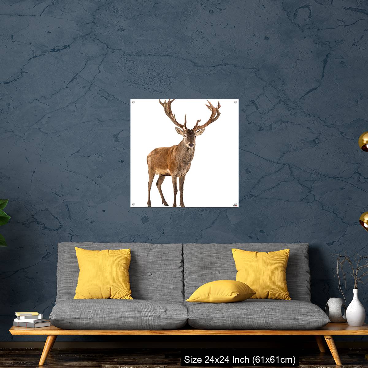 OMGs Acrylic Wall Decor – Red deer stag in front of a white background - Image 14
