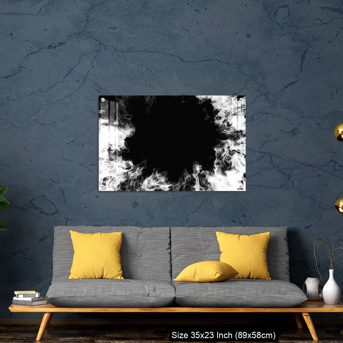 OMGs Acrylic Wall Decor – White smoke swirling in the dark - Image 14