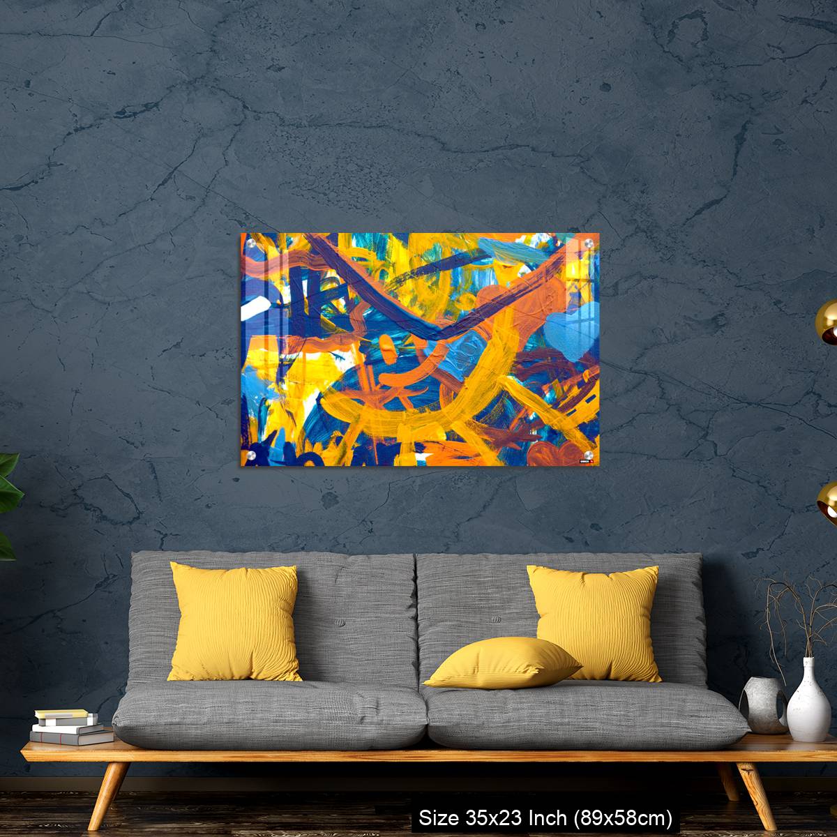 OMGs Acrylic Wall Decor – Colorful abstract oil painting made by children - Image 14