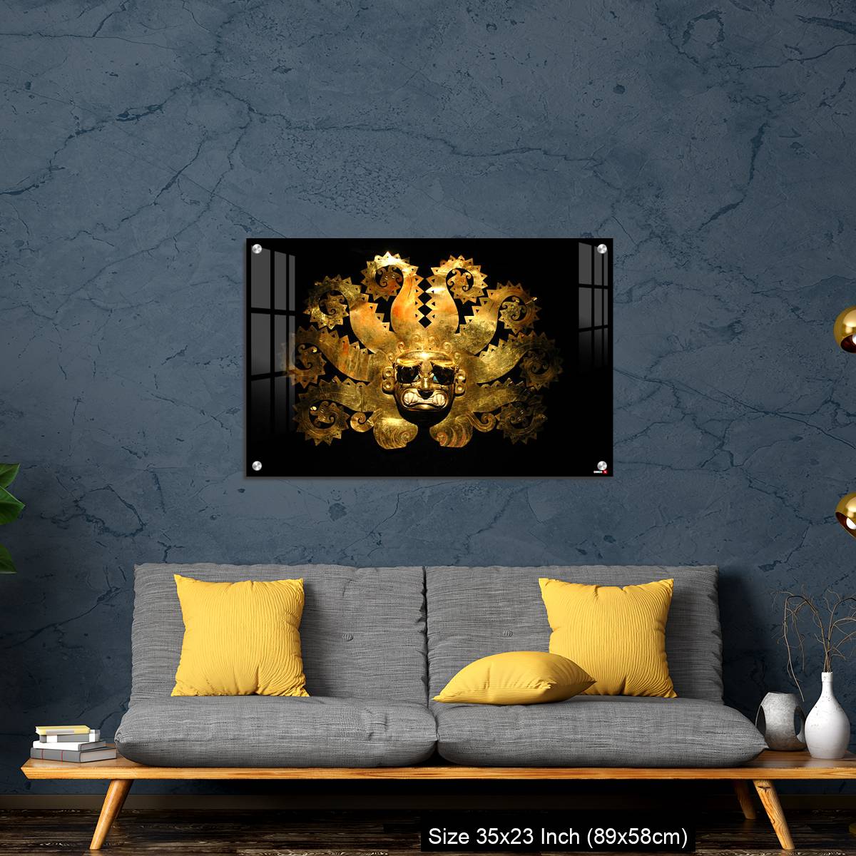 OMGs Acrylic Wall Decor – Peruvian ancient mask made out of gold - Image 14