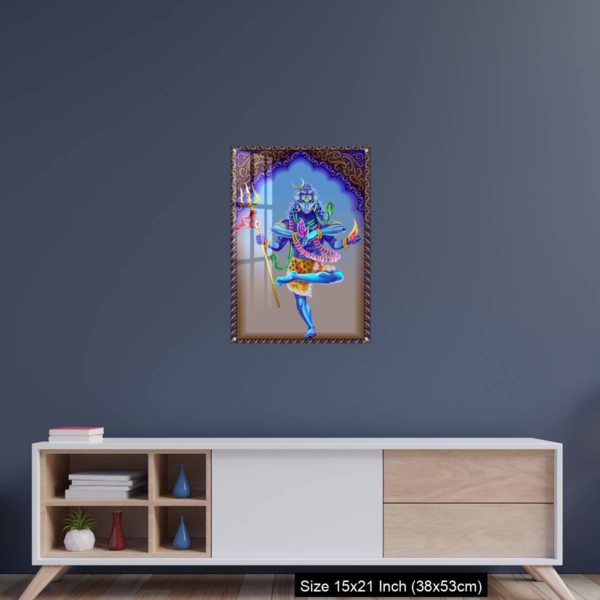 OMGs Acrylic Wall Decor – God Shiva on the background of an ornamental arch - Image 15