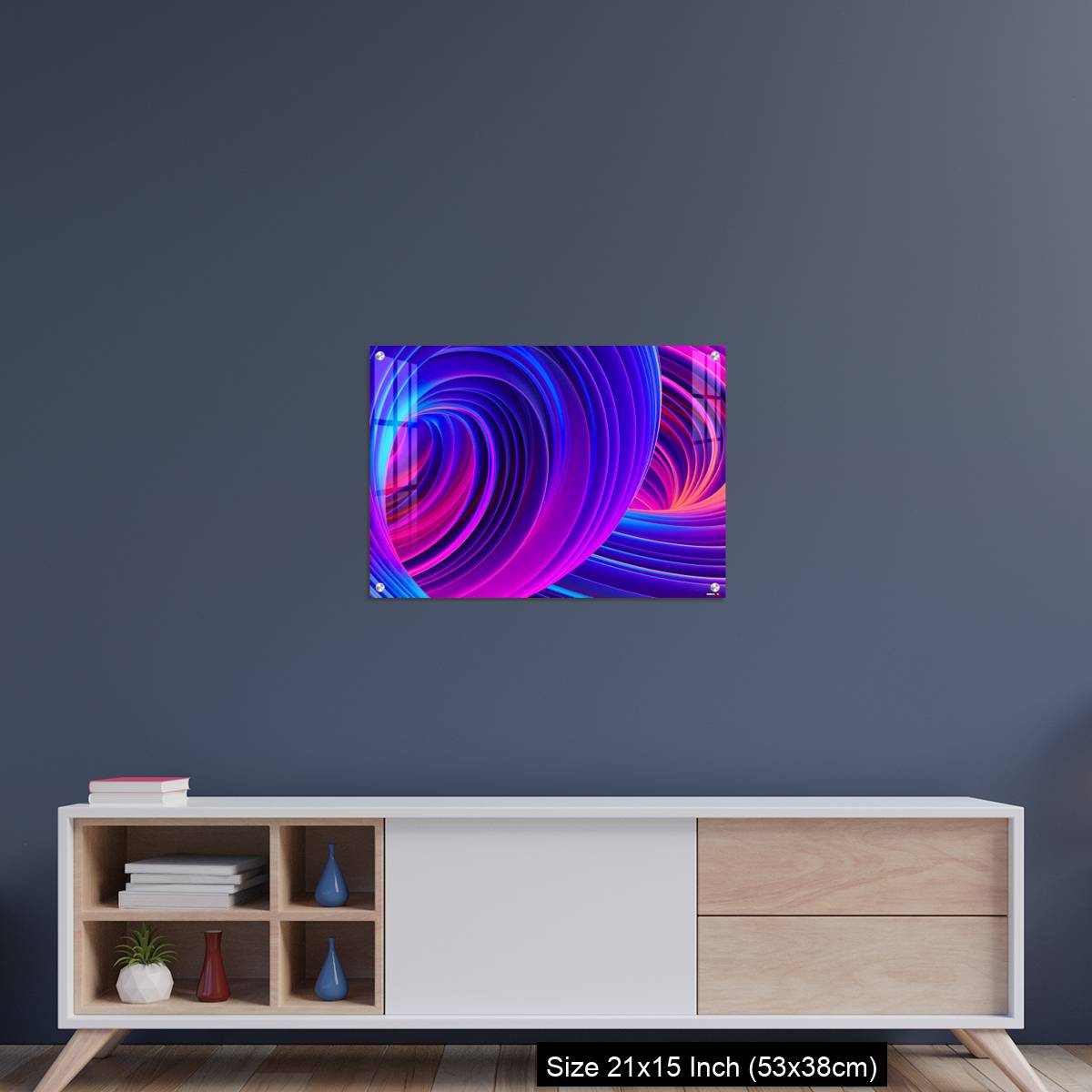 OMGs Acrylic Wall Decor – 3D Abstract fluid background with holographic liquid shapes in motion - Image 15