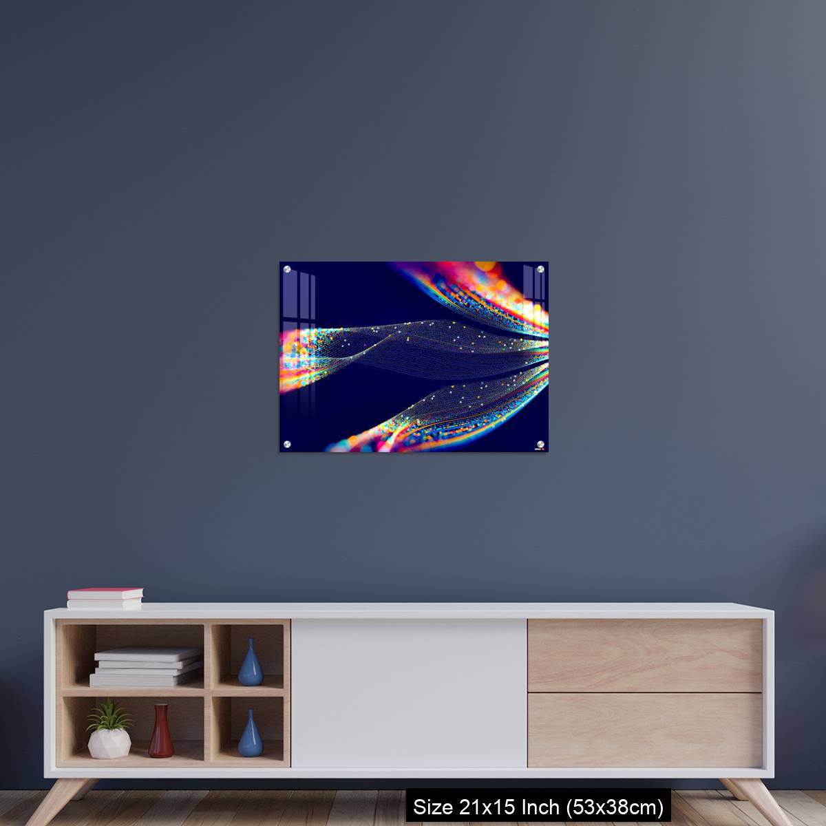 OMGs Acrylic Wall Decor – Abstract technological background in vibrant colors with blur. - Image 15