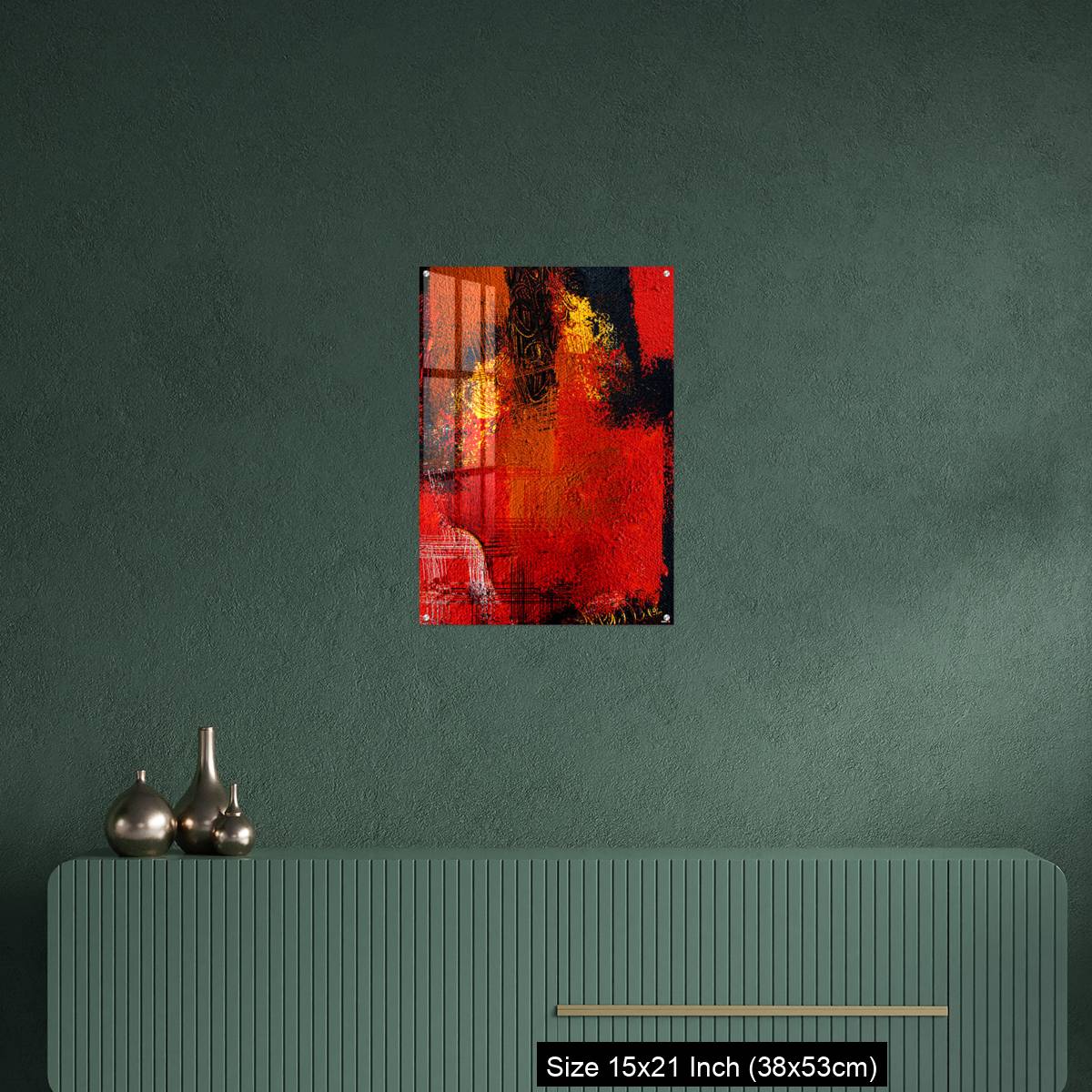 OMGs Acrylic Wall Decor – Abstract Contemporary art background Hand drawn oil painting Brushstrokes of paint - Image 16