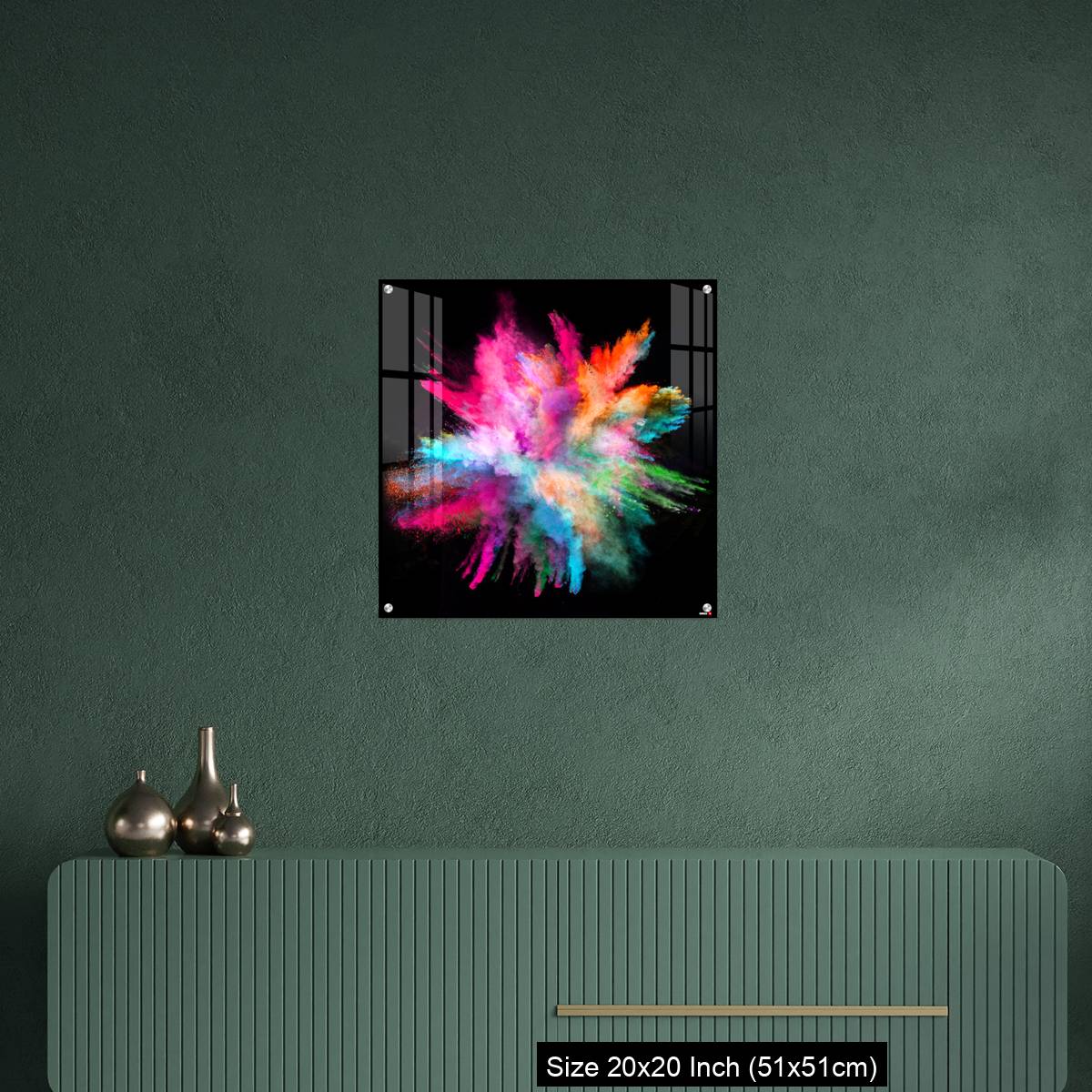 OMGs Acrylic Wall Decor – Colored powder explosion on black background - Image 16
