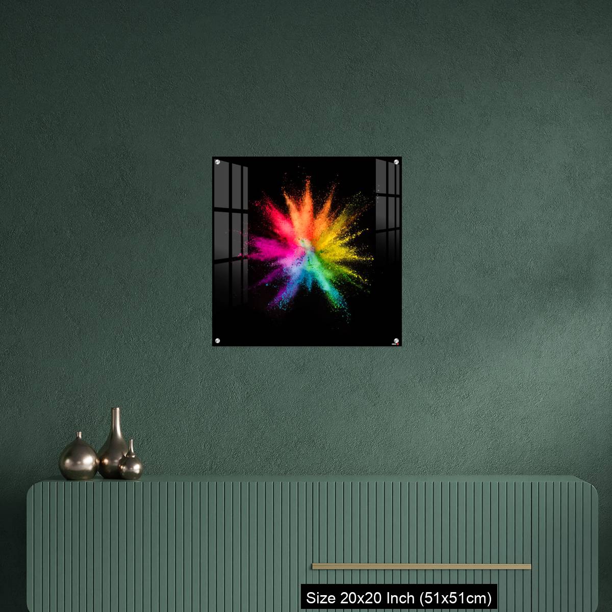 OMGs Acrylic Wall Decor – Colored powder explosion on black background - Image 16