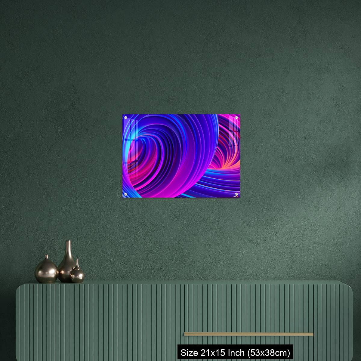 OMGs Acrylic Wall Decor – 3D Abstract fluid background with holographic liquid shapes in motion - Image 16