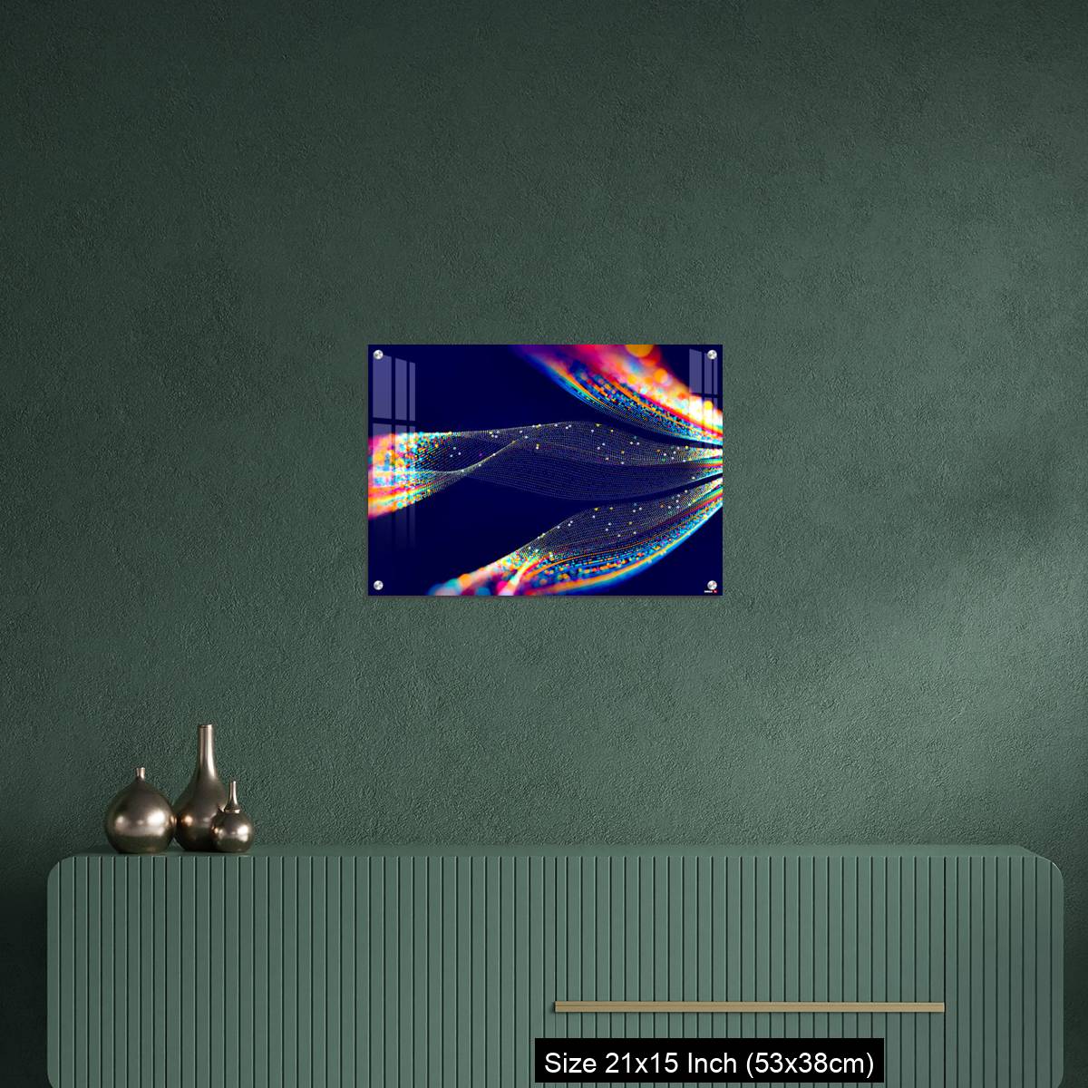 OMGs Acrylic Wall Decor – Abstract technological background in vibrant colors with blur. - Image 16