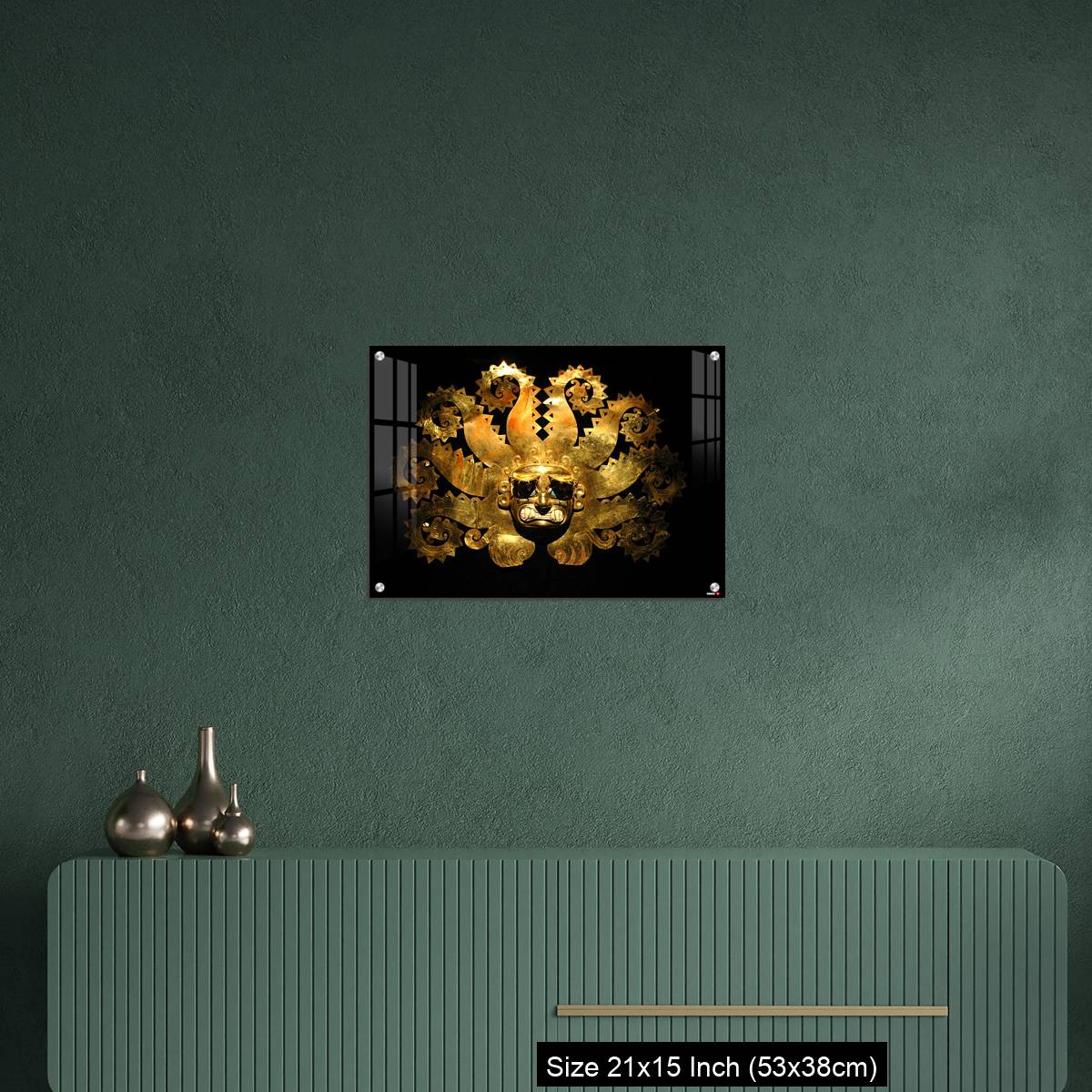 OMGs Acrylic Wall Decor – Peruvian ancient mask made out of gold - Image 16