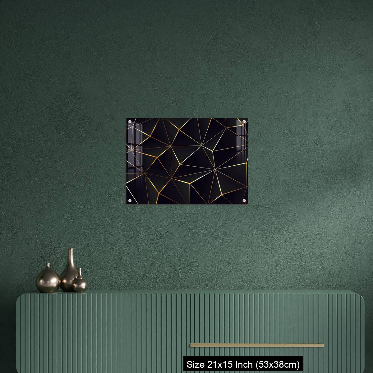 OMGs Acrylic Wall Decor – Polygonal black background. - Image 16