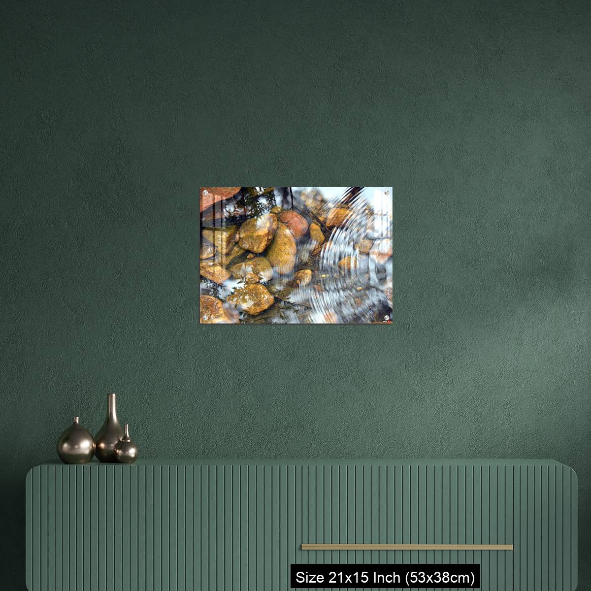 OMGs Acrylic Wall DecorRipples and reflections in a pebbly pond - Image 16