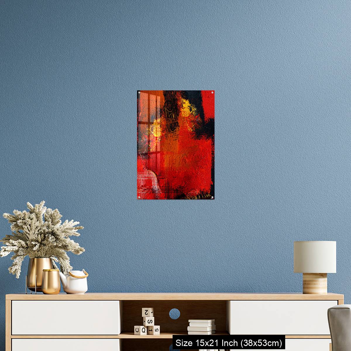 OMGs Acrylic Wall Decor – Abstract Contemporary art background Hand drawn oil painting Brushstrokes of paint - Image 17