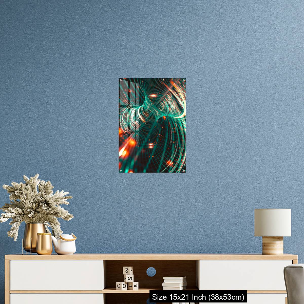 OMGs Acrylic Wall Decor – Abstract background of technology, science and cloud computer - Image 17