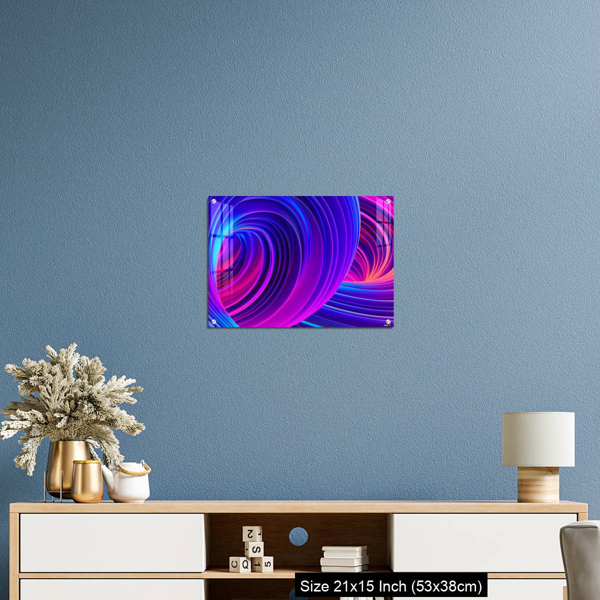 OMGs Acrylic Wall Decor – 3D Abstract fluid background with holographic liquid shapes in motion - Image 17