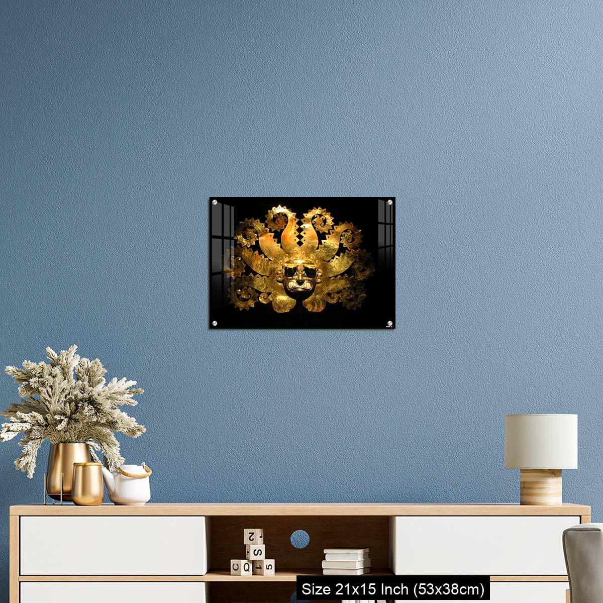 OMGs Acrylic Wall Decor – Peruvian ancient mask made out of gold - Image 17