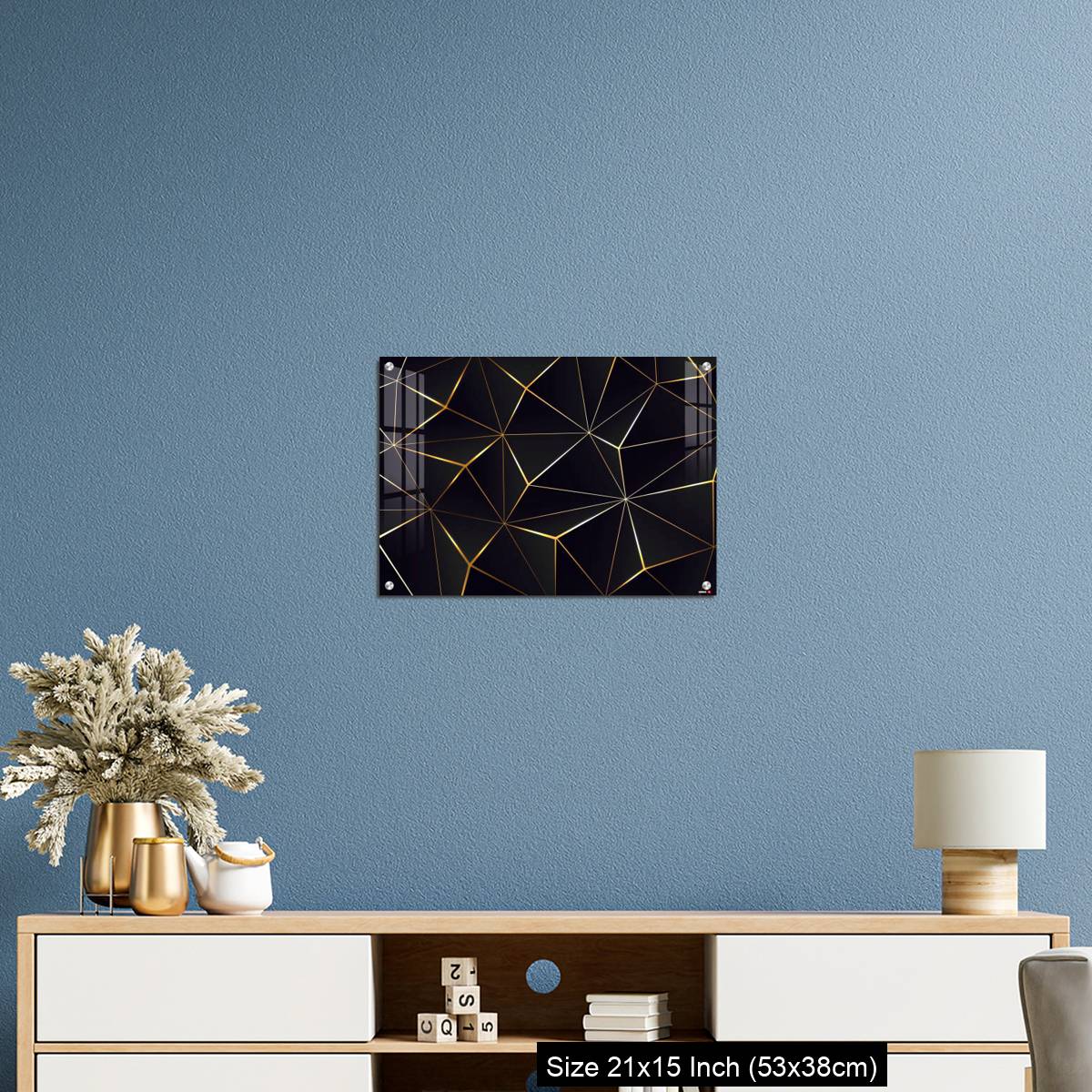 OMGs Acrylic Wall Decor – Polygonal black background. - Image 17
