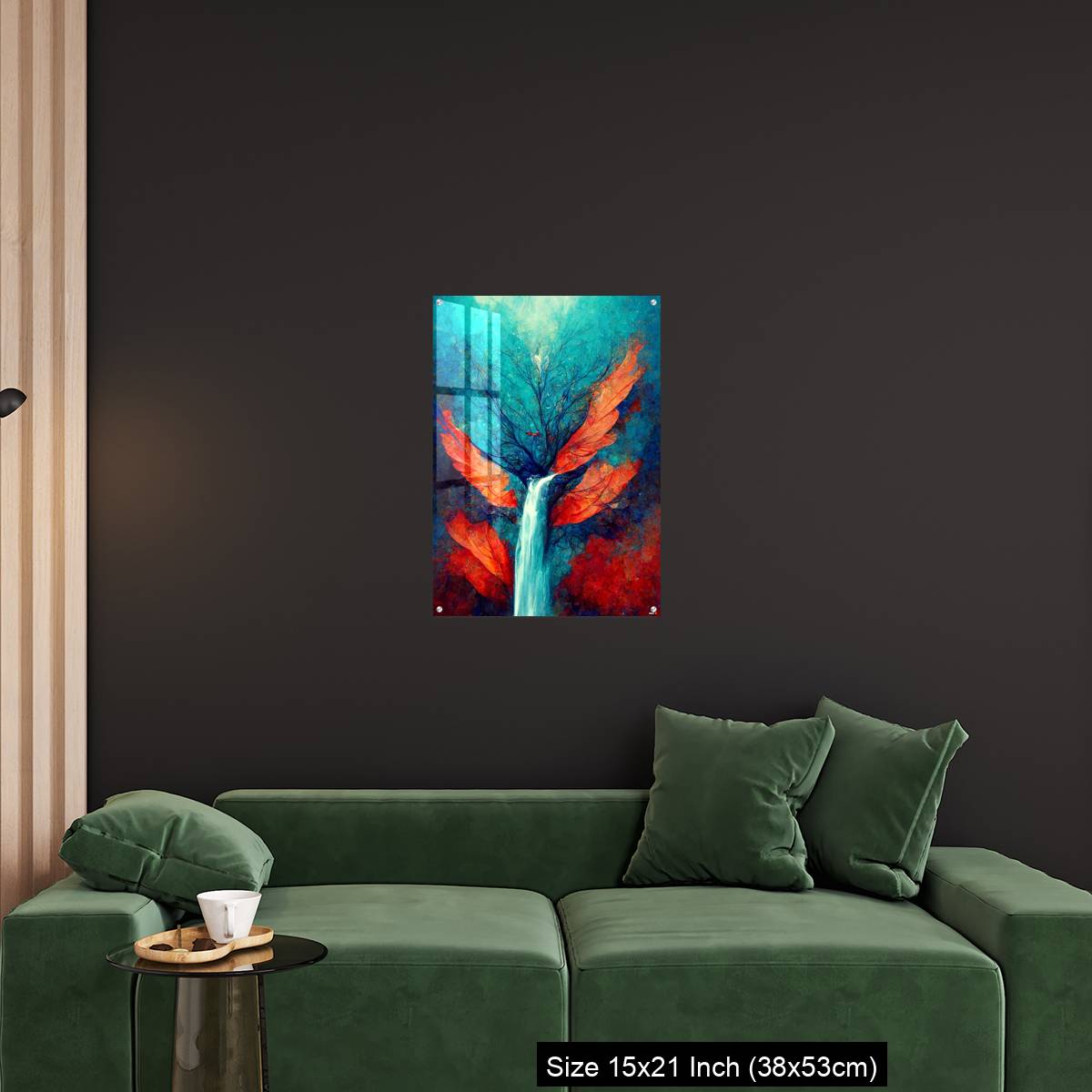 OMGs Acrylic Wall Decor – Abstract illustration of a waterfall stream from the tree - Image 18