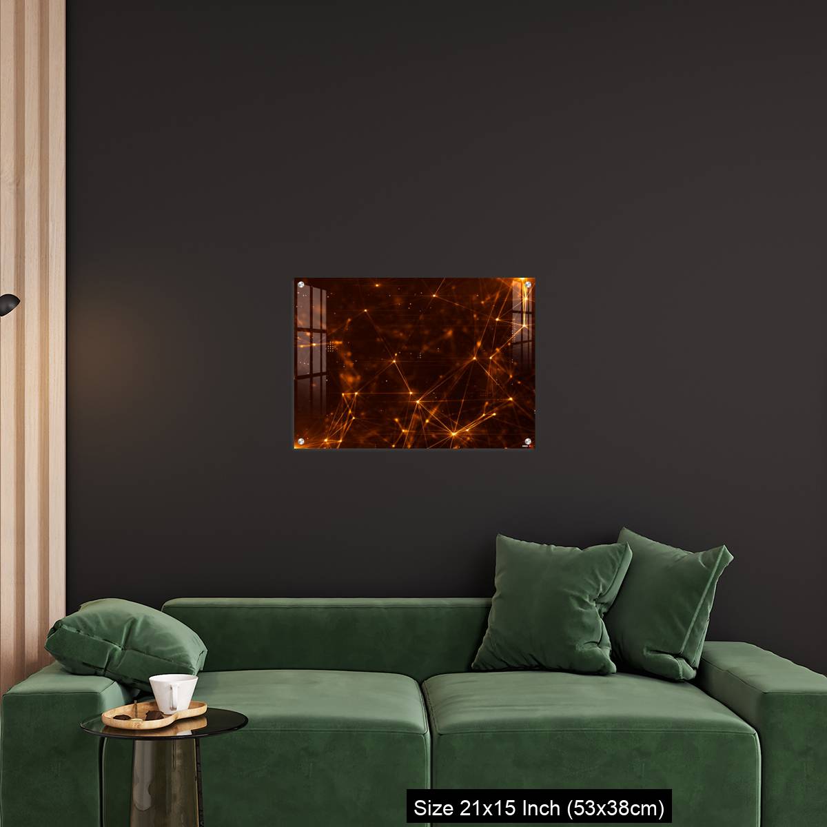 OMGs Acrylic Wall Decor – Abstract plexus structure of many glowing lines and particles. - Image 18