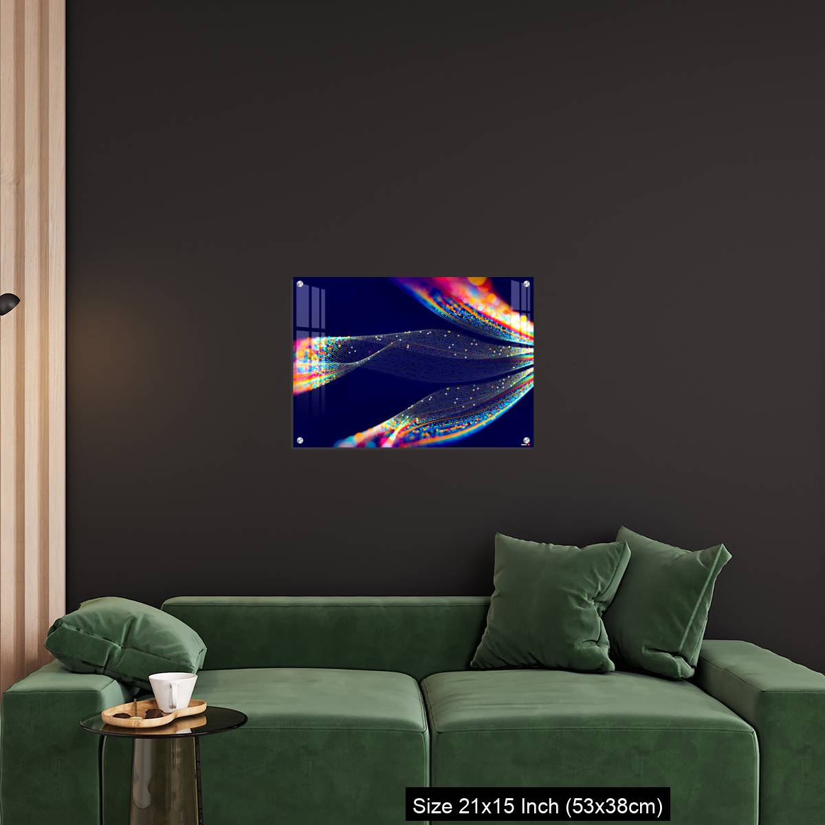 OMGs Acrylic Wall Decor – Abstract technological background in vibrant colors with blur. - Image 18